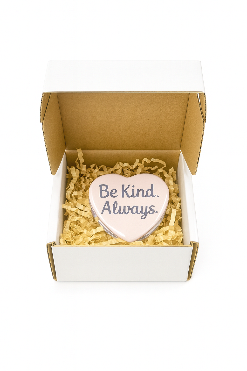 Set of 6 Heart Magnets – Made in Canada | Positive Vibes Collection | Inspirational Décor & Gift Set