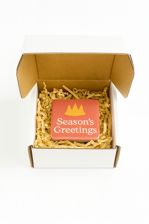 Holiday Cheer Magnet Gift Set – 6 Festive Square Magnets (2x2 in) | Made & Designed in Canada